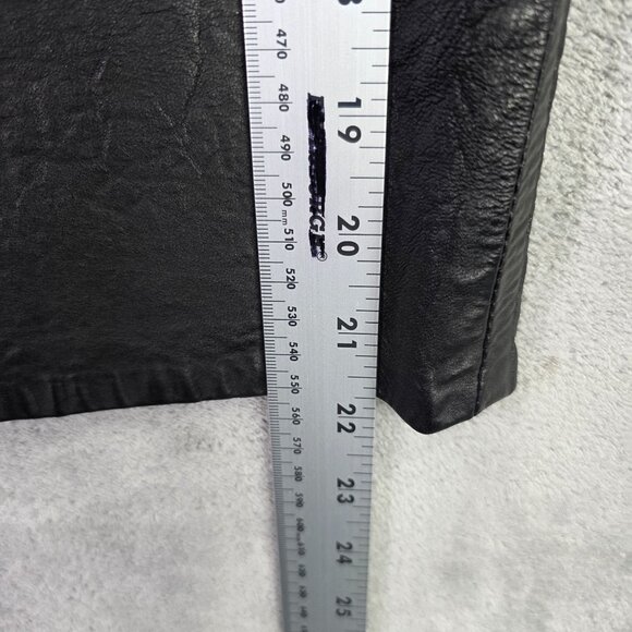 Womens Miss Jacksons Tulsa Lanna Black 100% Leather Pencil Skirt Lined Size 10 - Picture 6 of 8